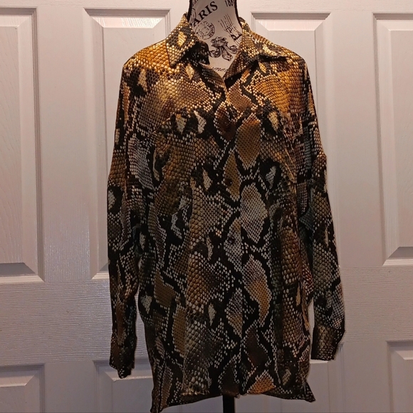 Zara python print blouse - Picture 6 of 6